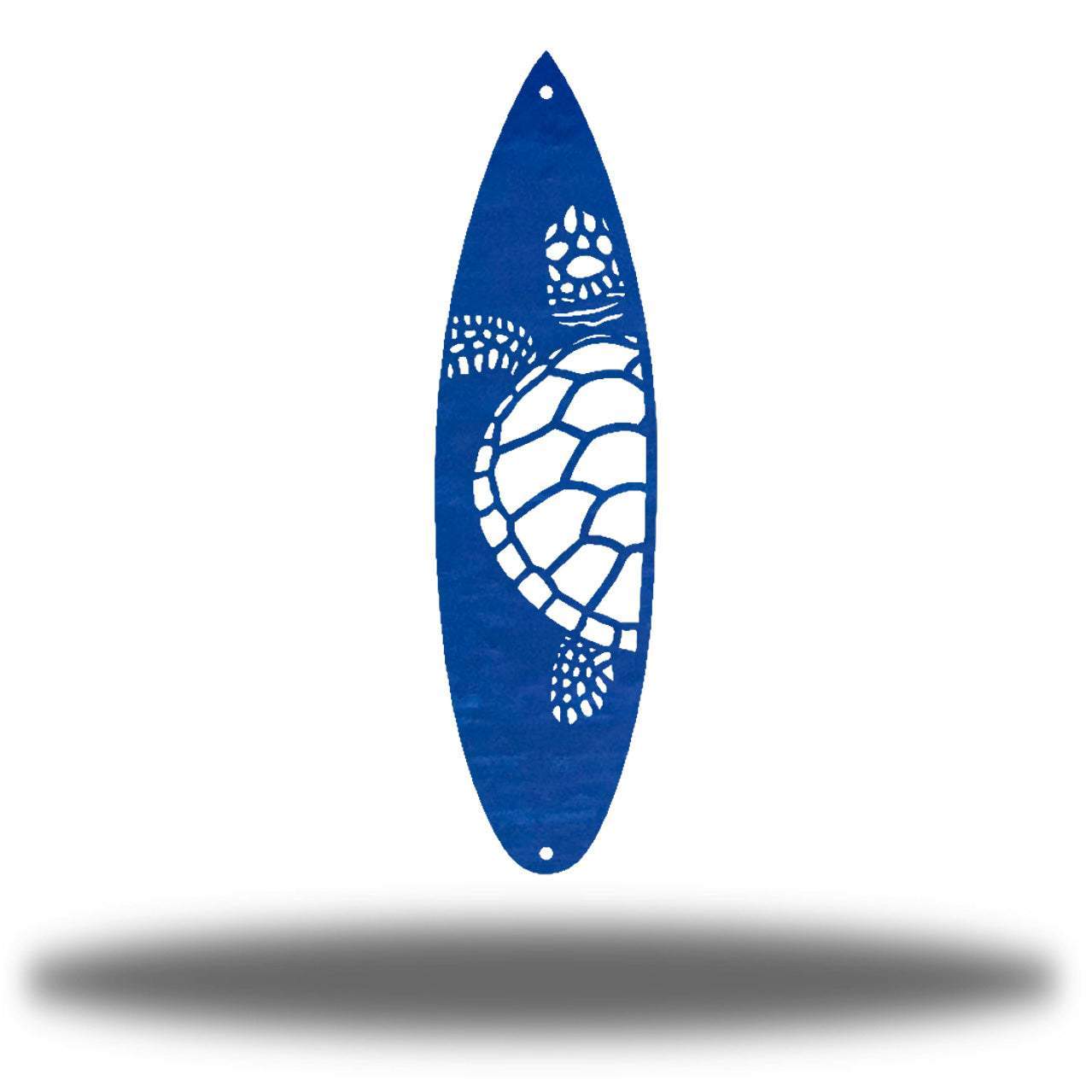 Riverside Designs-Sea Turtle Surfboard-Metal Wall Art Décor