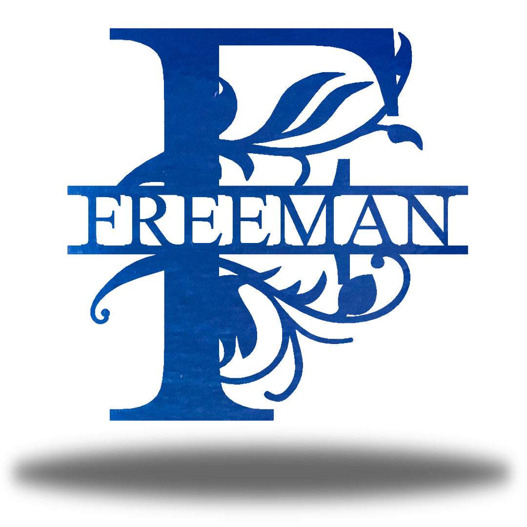 Riverside Designs-Vine Split Letter Monogram-Metal Wall Art Décor