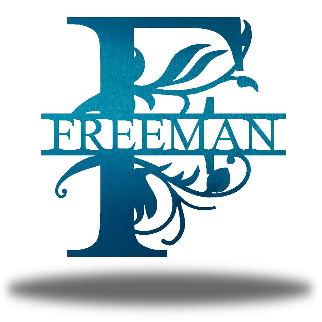 Riverside Designs-Vine Split Letter Monogram-Metal Wall Art Décor