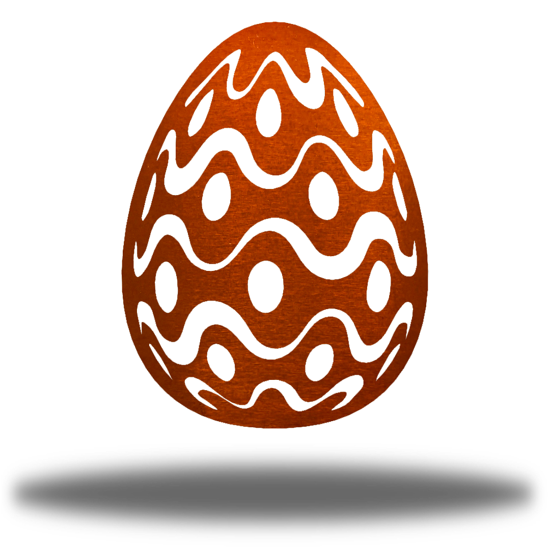Riverside Designs-Wavy Easter Egg (Clearance)-Metal Wall Art Décor