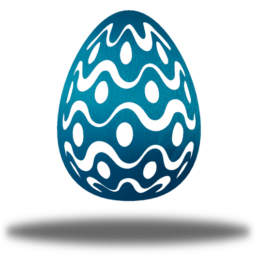 Riverside Designs-Wavy Easter Egg (Clearance)-Metal Wall Art Décor
