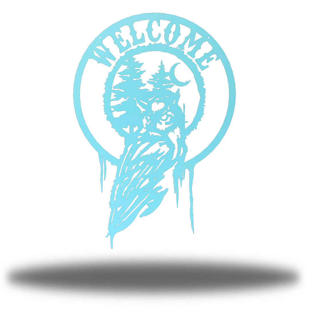 Riverside Designs-Welcome Owl-Metal Wall Art Décor