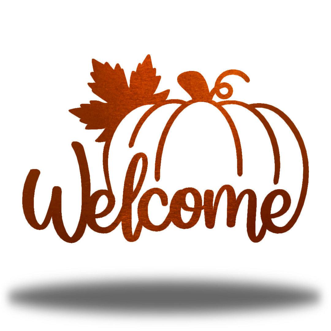 Riverside Designs-Welcome Pumpkin-Metal Wall Art Décor