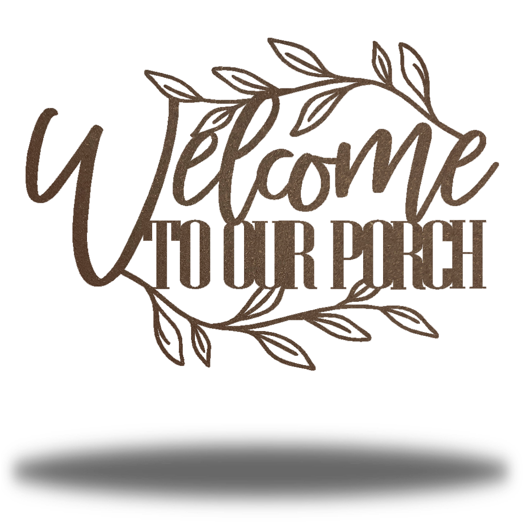 Riverside Designs-Welcome to Our Porch (CLEARANCE)-Metal Wall Art Décor