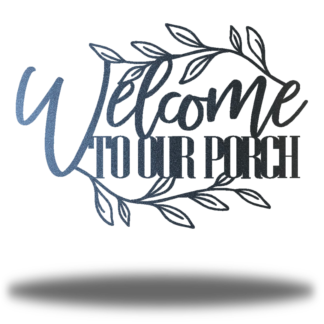Riverside Designs-Welcome to Our Porch-Metal Wall Art Décor