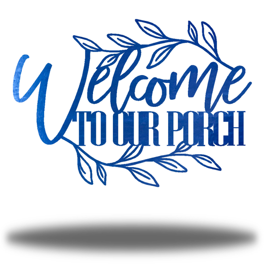 Riverside Designs-Welcome to Our Porch-Metal Wall Art Décor