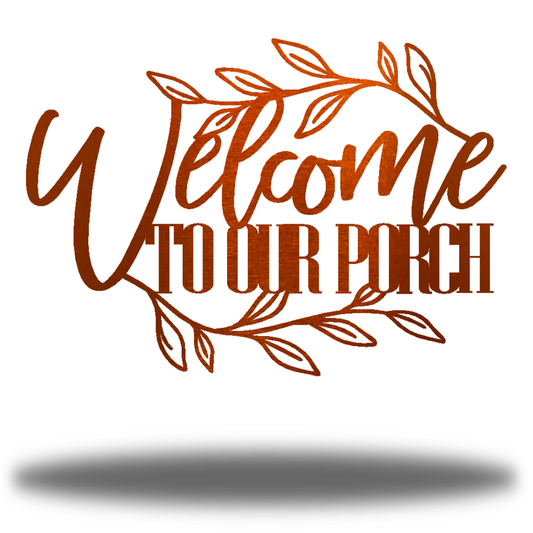 Riverside Designs-Welcome to Our Porch-Metal Wall Art Décor