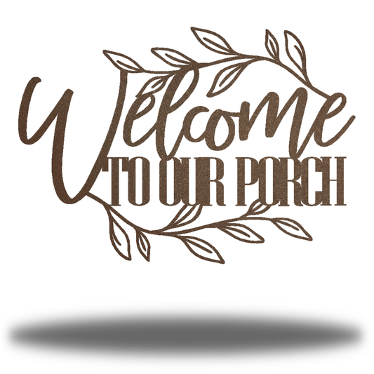 Riverside Designs-Welcome to Our Porch-Metal Wall Art Décor