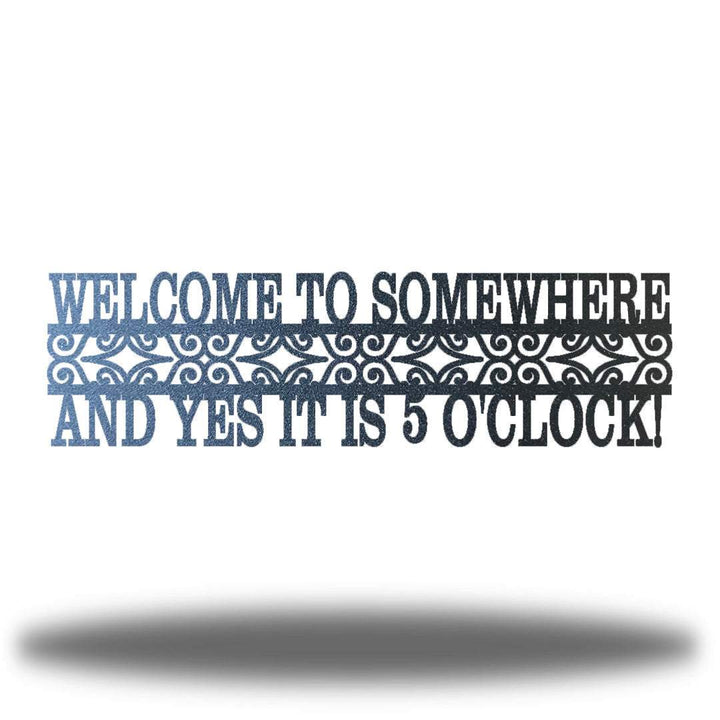 Riverside Designs-Welcome to Somewhere-Metal Wall Art Décor