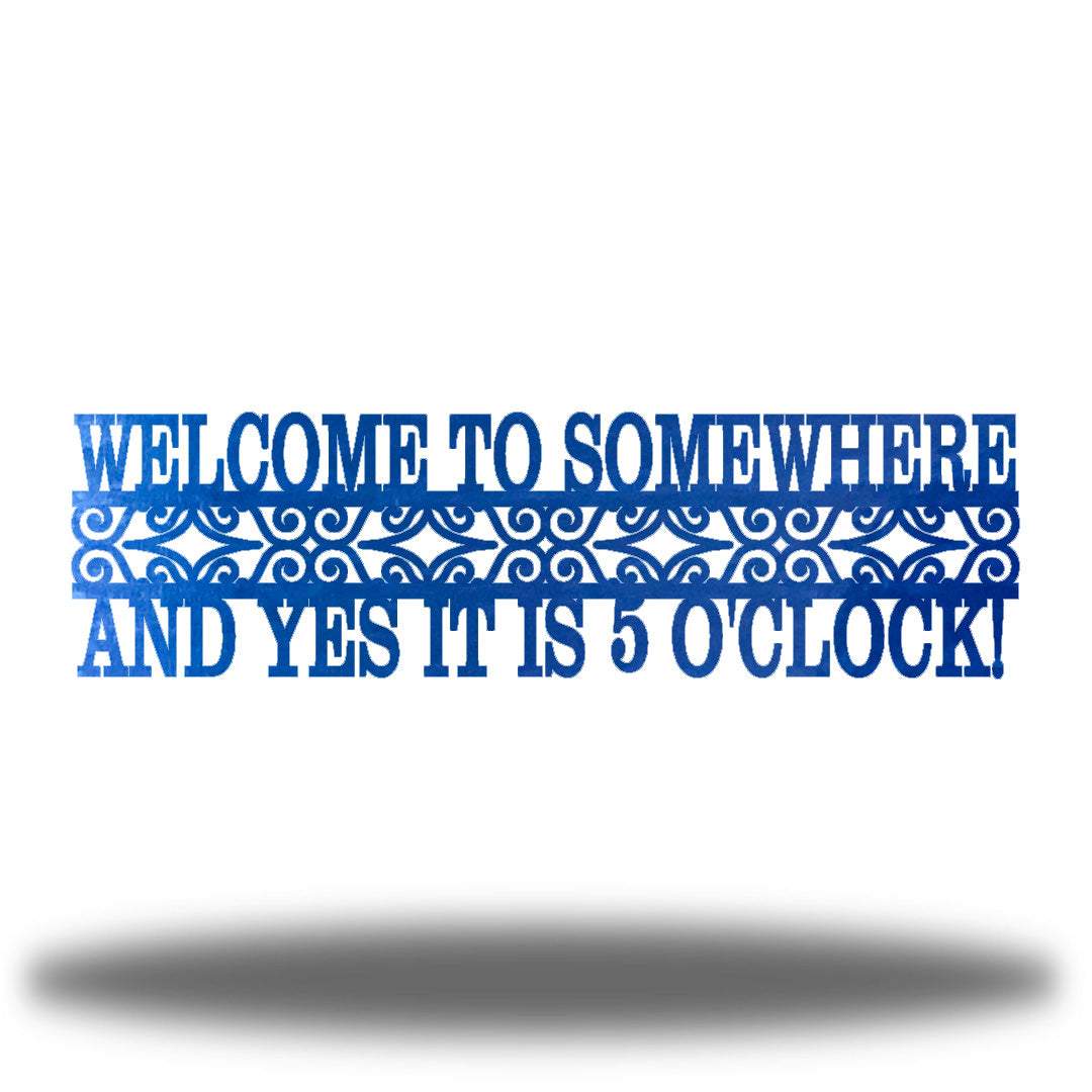 Riverside Designs-Welcome to Somewhere-Metal Wall Art Décor
