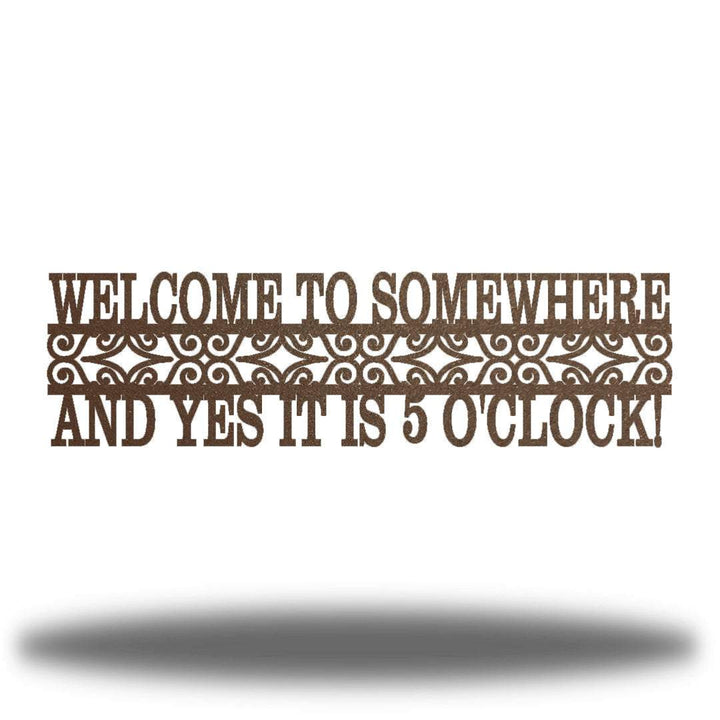Riverside Designs-Welcome to Somewhere-Metal Wall Art Décor