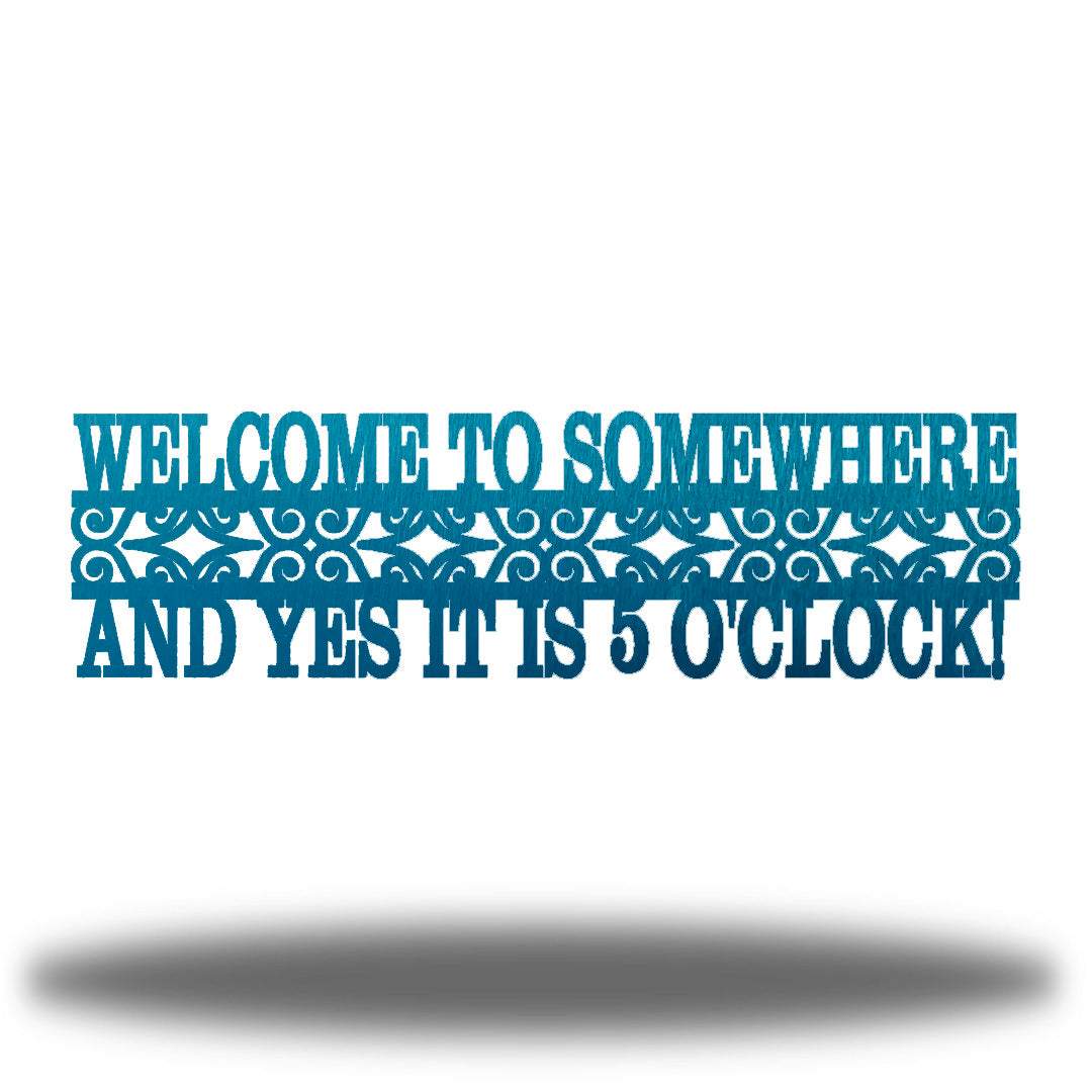 Riverside Designs-Welcome to Somewhere-Metal Wall Art Décor