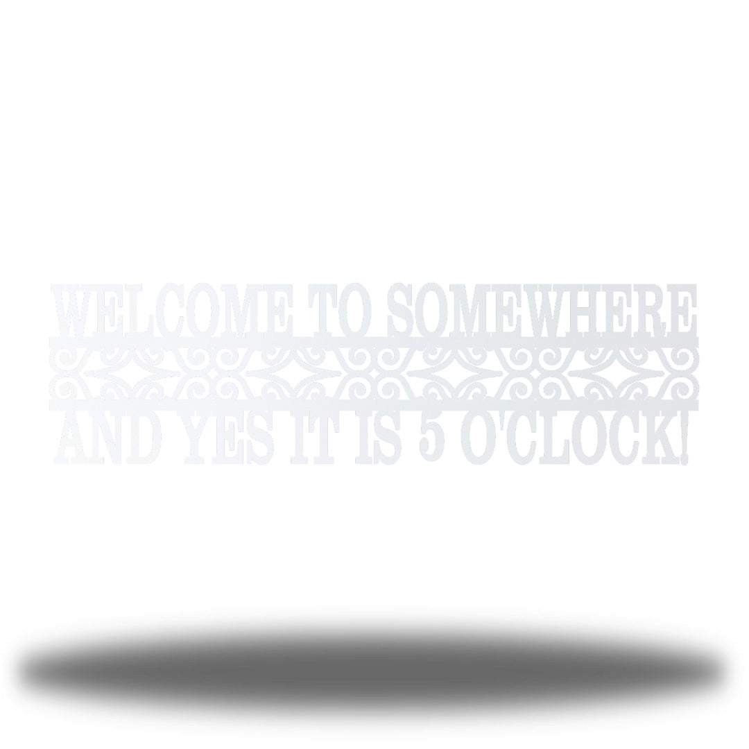 Riverside Designs-Welcome to Somewhere-Metal Wall Art Décor