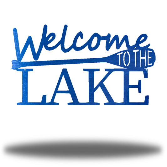 Riverside Designs-Welcome to the Lake-Metal Wall Art Décor