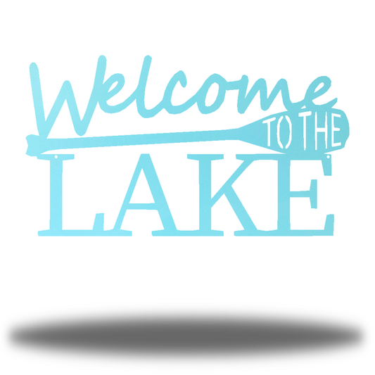 Riverside Designs-Welcome to the Lake-Metal Wall Art Décor
