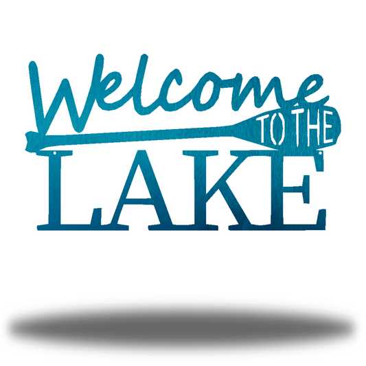 Riverside Designs-Welcome to the Lake-Metal Wall Art Décor