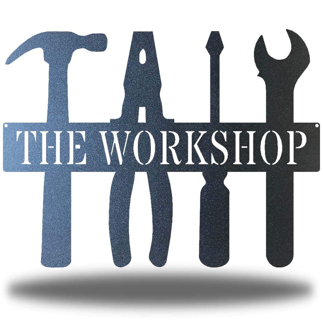 Riverside Designs-Workshop Monogram-Metal Wall Art Décor