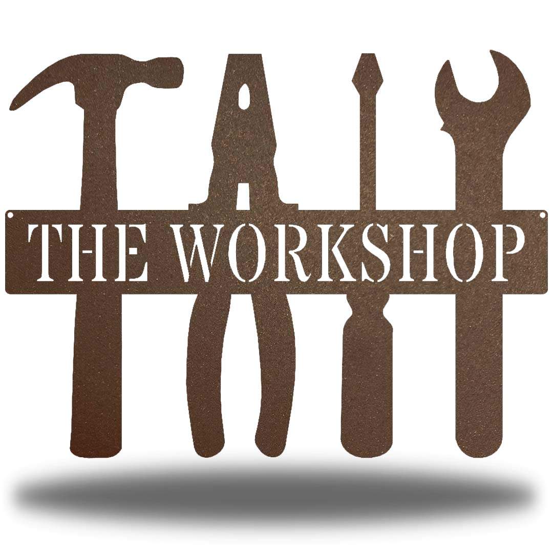 Riverside Designs-Workshop Monogram-Metal Wall Art Décor