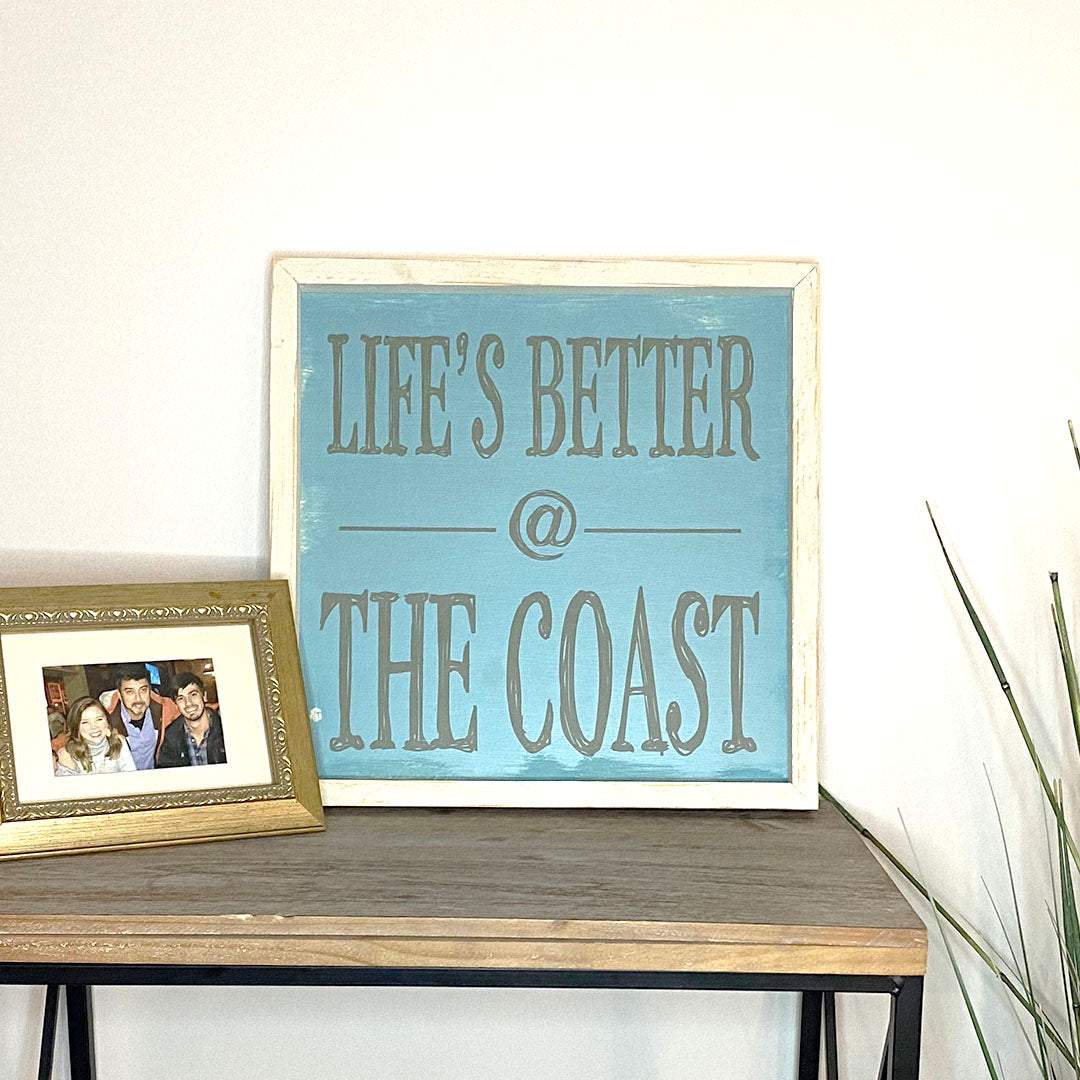 Coast Life Wood Sign-Riverside Designs-Wood