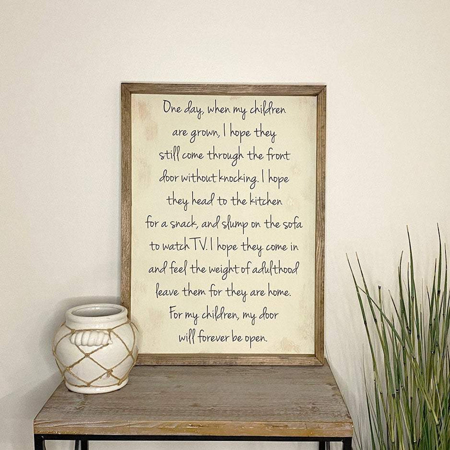 My Children Quote Wood Sign-Riverside Designs-Wood